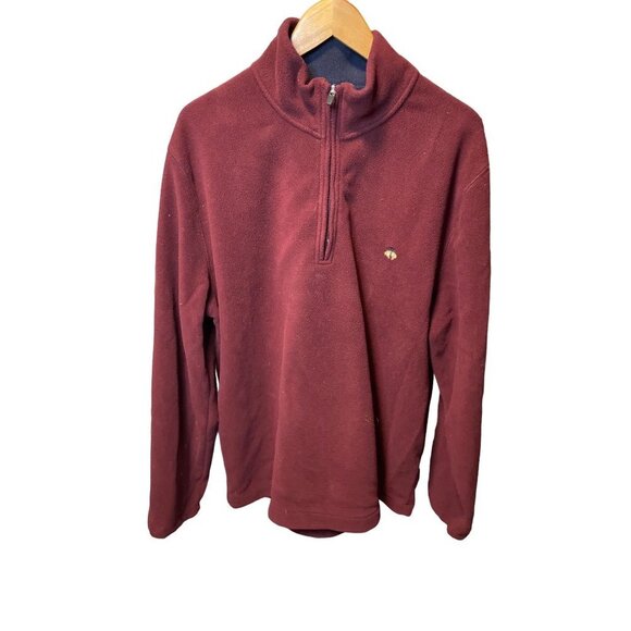 Brooks Brothers Other - Brooks Brothers 346 Maroon Fleece Pullover Sweater Sz L